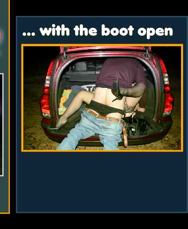 Fucked in the back of a car at night